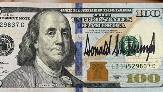 Unprecedented Change: Trump Signature on $100 Bill - تغيير الدولار الأمريكي US dollar change Trump