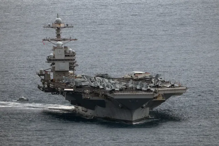 Pentagon announces termination longest naval deployment mission aircraft carrier since decades - الانتشار البحري الأمريكي 2026 US Naval Deployment 2026