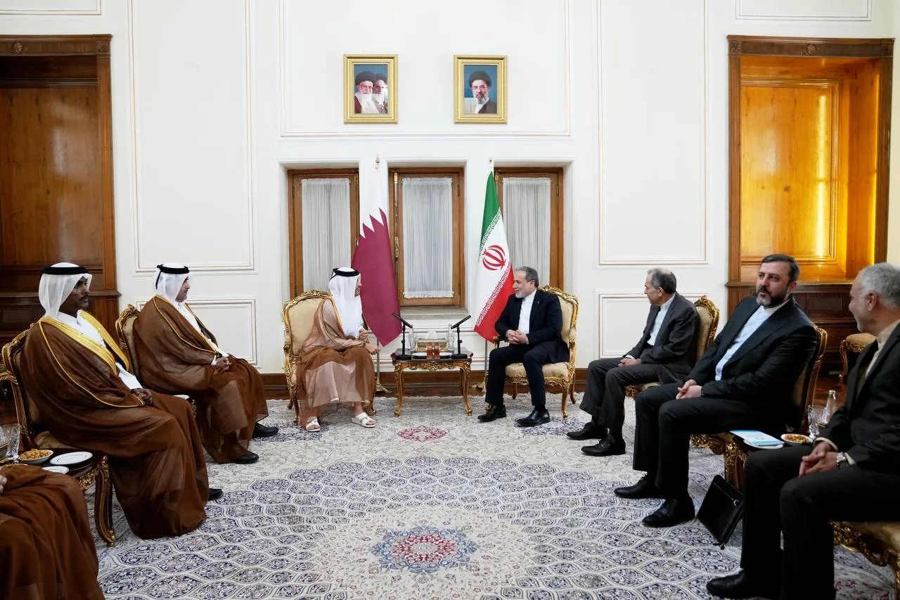 وزير الخارجية الإيراني يعقد مباحثات مع نظيره القطري بطهران - مباحثات طهران دبلوماسية إقليمية Tehran talks Regional diplomacy